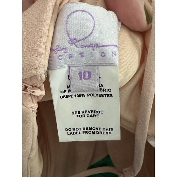 HAYLEY PAIGE OCCASIONS Formal Bridesmaid Dress Gown 5956-DL Pink Frose Sz 10 NWT - Picture 6 of 8